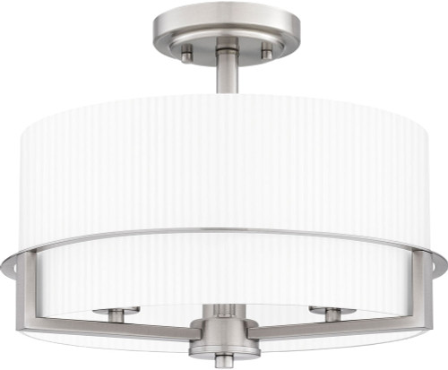 Quoizel SEY1715BN Seymour Contemporary Brushed Nickel Flush Mount Lighting