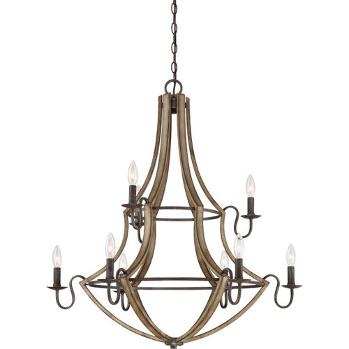 Quoizel SHR5009RK Shire Modern Rustic Black Chandelier Lighting