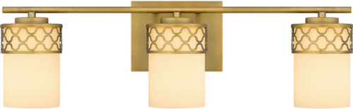 Quoizel TEN8624AB Tenley Modern Aged Brass 3-Light Bath Sconce