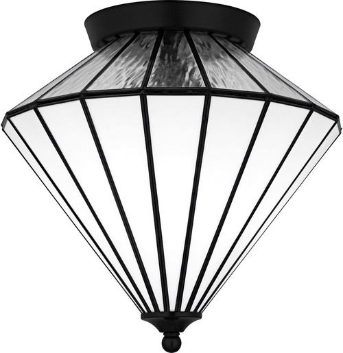 Quoizel TF6812MBK Tiffany Contemporary Matte Black Ceiling Light Fixture