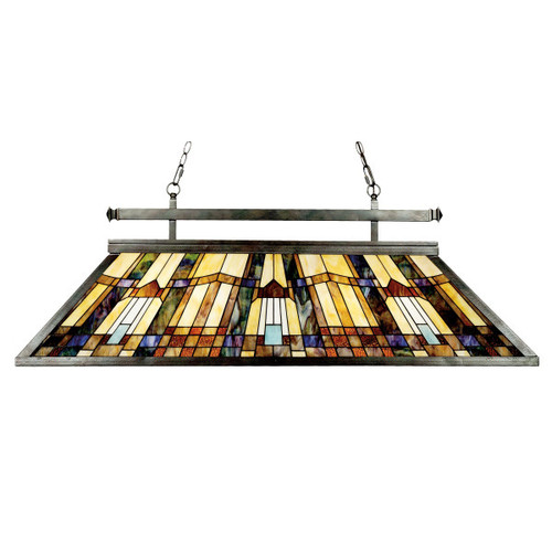 Quoizel TFIK348VA Inglenook Tiffany Kitchen Island Light