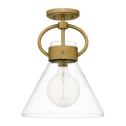 Quoizel WBS1712WS Webster Modern Weathered Brass Ceiling Lighting Fixture