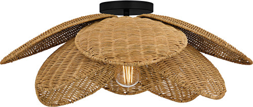 Quoizel WLL1722MBK Willa Contemporary Matte Black 22" Home Ceiling Lighting