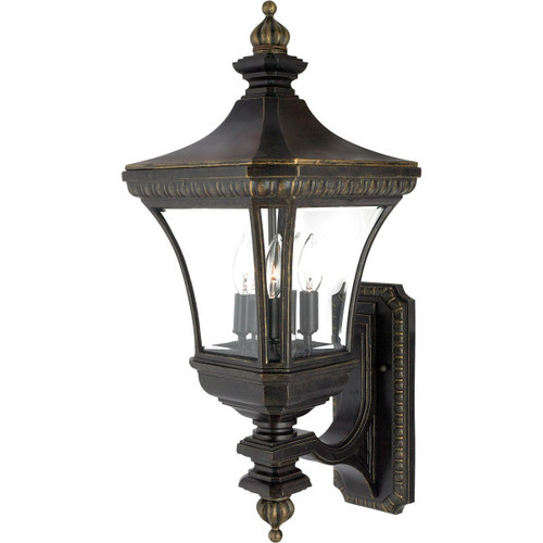 Quoizel DE8960IB Devon 26 inches tall wall outdoor light fixture in imperial bronze