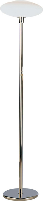 Robert Abbey 2045 Rico Espinet Ovo Polished Nickel Torchiere Lamp