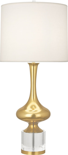 Robert Abbey 209 Jeannie Brass with Clear Crystal Table Light