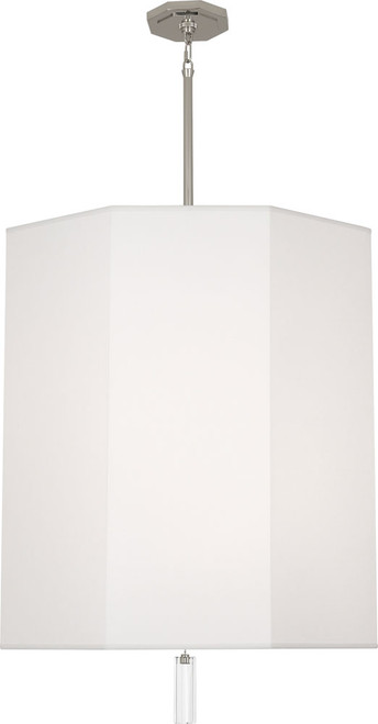 Robert Abbey AW203 Kate Polished Nickel with Clear Crystal Foyer Lighting Fixture