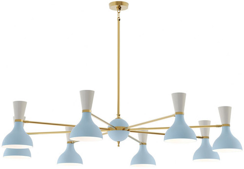 Robert Abbey BB08LY Clare Modern Modern Brass Chandelier Lamp