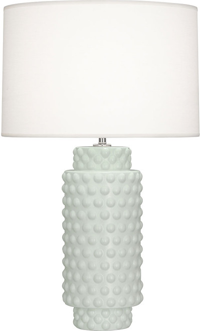 Robert Abbey MCL08 Dolly Contemporary Matte Celadon Glazed Textured Ceramic Table Lamp