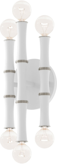 Robert Abbey MDY76 Kane Modern Matte Daisy with Polished Nickel Lamp Sconce