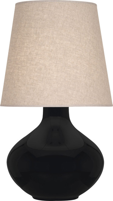 Robert Abbey OS991 June Modern Obsidian Glazed Ceramic Side Table Lamp