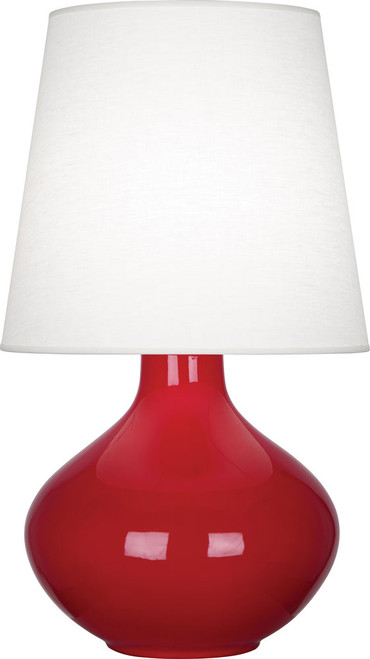 Robert Abbey RR993 June Ruby Red Glazed Ceramic 31" Table Top Lamp