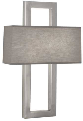 Robert Abbey S115G Doughnut Modern Antique Silver Wall Sconce