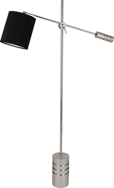Robert Abbey S292B Campbell Modern Polished Nickel Floor Lamp