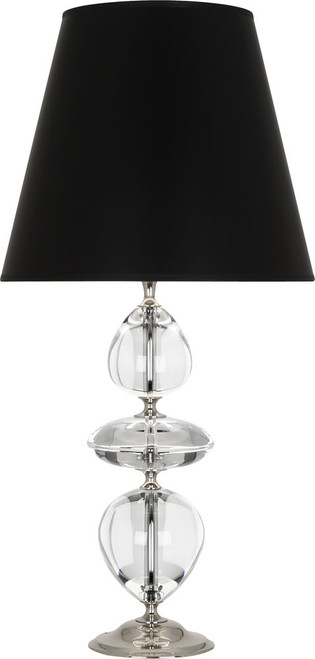 Robert Abbey S260B Williamsburg Orlando Clear Crystal with Polished Nickel Side Table Lamp