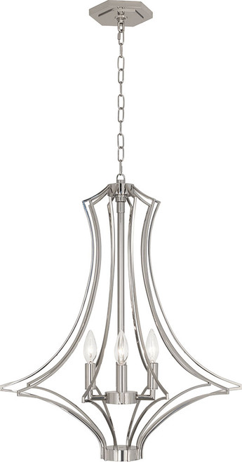 Robert Abbey S467 Grace Modern Polished Nickel Drop Lighting Fixture