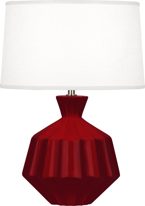 Robert Abbey SA989 Orion Modern Lily Glazed Ceramic Table Lamp