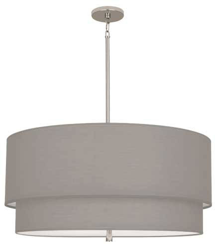 Robert Abbey SG140 Decker Polished Nickel Drum Drop Ceiling Light Fixture