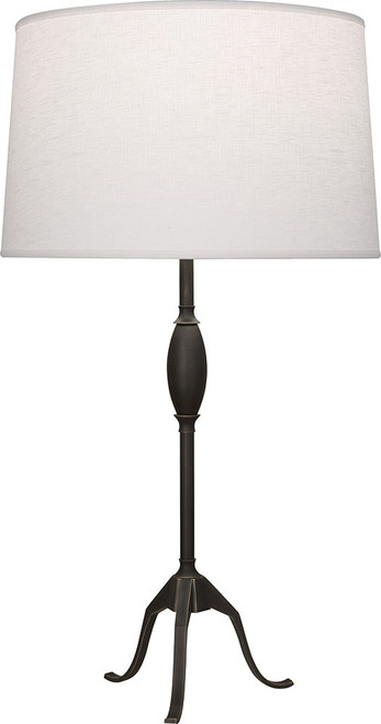 Robert Abbey Z465 Grace Contemporary Deep Patina Bronze Lighting Table Lamp