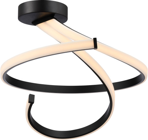 SDQ Lighting SF35001SB Modern Sand Black LED Ceiling Light Fixture