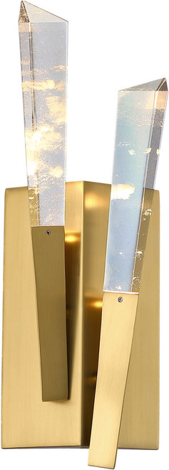 SDQ Lighting VL38502BG Modern Brushed Gold LED Lamp Sconce