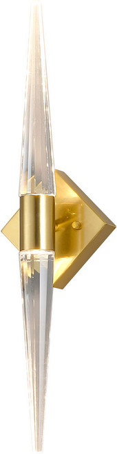 SDQ Lighting VL40024BG Modern Brushed Gold LED Lighting Sconce