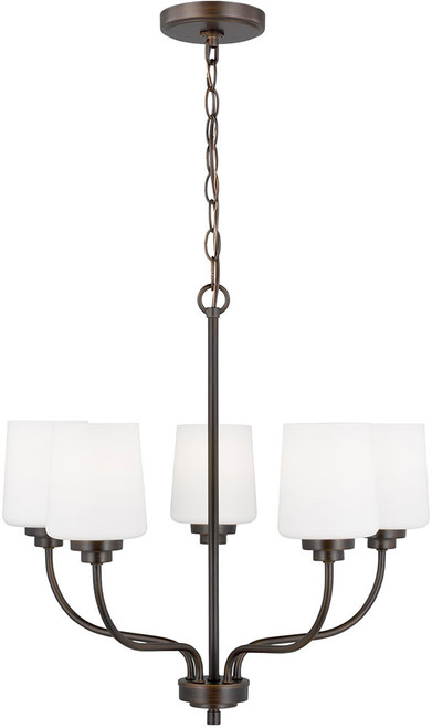 Generation Lighting 3102805-710 Windom Bronze 20" Mini Chandelier Light
