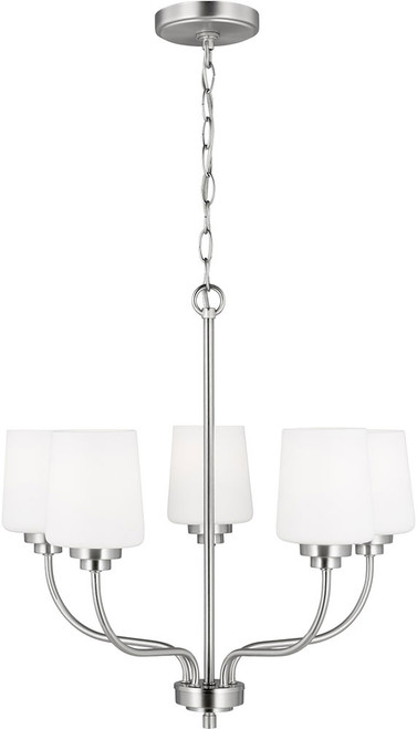 Generation Lighting 3102805EN3-962 Windom Brushed Nickel 20" Mini Ceiling Chandelier