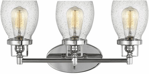 Visual Comfort Studio 4414503EN7-05 Belton Contemporary Chrome LED 3-Light Bathroom Light Fixture