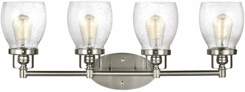 Visual Comfort Studio 4414504EN7-962 Belton Modern Brushed Nickel LED 4-Light Bath Lighting Fixture
