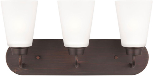 Generation Lighting 4415203-710 Kerrville Bronze 3-Light Bath Light Fixture