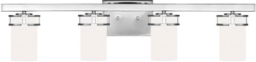 Generation Lighting 4421604EN3-05 Robie Contemporary Chrome LED 4-Light Bath Lighting Fixture