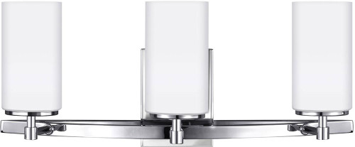 Generation Lighting 4424603EN3-05 Alturas Modern Chrome LED 3-Light Bathroom Light Fixture