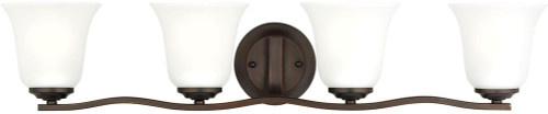 Generation Lighting 4439004-710 Emmons Bronze 4-Light Bathroom Light Sconce
