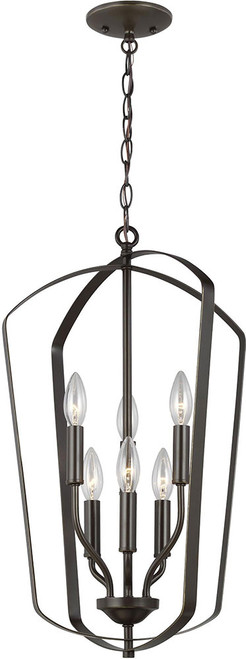 Generation Lighting 5134906EN-710 Romee Burnt Sienna LED Pendant Light