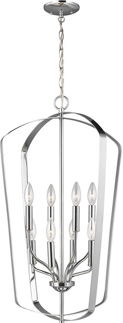 Generation Lighting 5134908EN-05 Romee Chrome LED Pendant Light Fixture