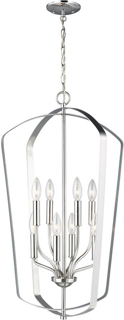 Generation Lighting 5134908EN-962 Romee Brushed Nickel LED Hanging Pendant Light