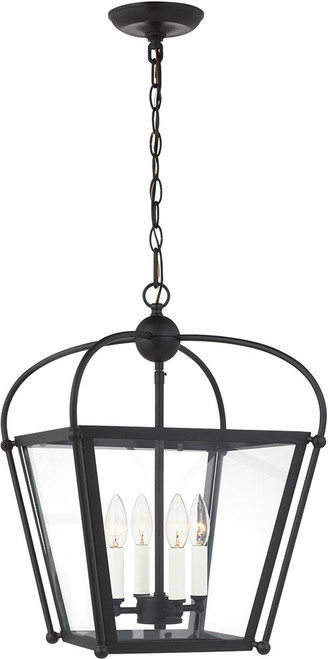 Visual Comfort Studio 5191004-112 Charleston Modern Midnight Black 14" Entryway Light Fixture