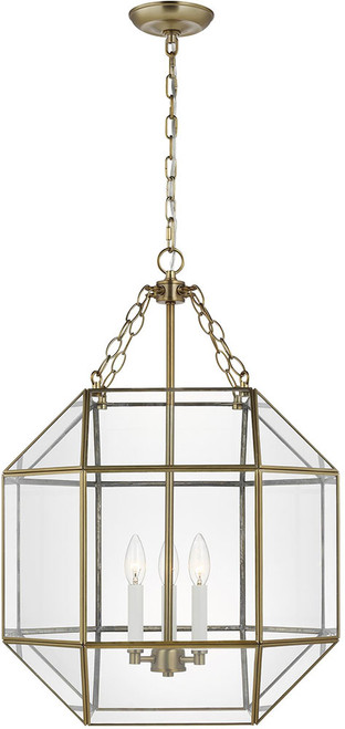 Visual Comfort Studio 5279403-848 Morrison Modern Satin Brass 18.5" Hanging Lamp