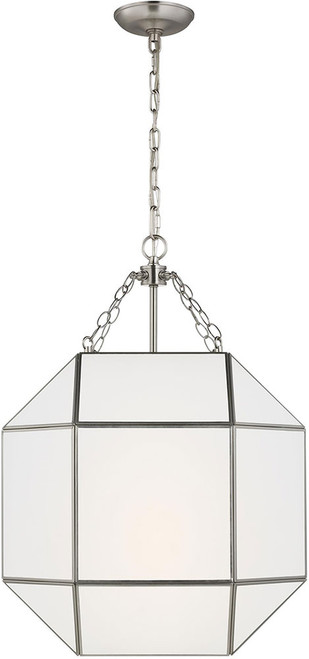 Visual Comfort Studio 5279453EN-962 Morrison Modern Brushed Nickel LED 18.5" Drop Lighting Fixture