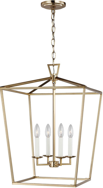 Visual Comfort Studio 5392604EN-848 Dianna Satin Brass LED Foyer Lighting Fixture