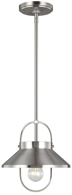 Generation Lighting Lighting 6001101-962 Dormer Modern Brushed Nickel Mini Pendant Lighting Fixture