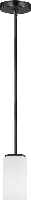 Generation Lighting Lighting 6124601-112 Alturas Midnight Black Mini Pendant Light