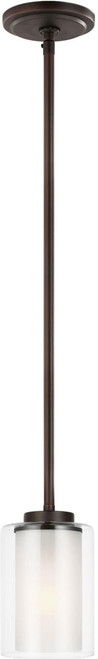 Generation Lighting 6137301EN3-710 Elmwood Park Bronze LED Mini Lighting Pendant