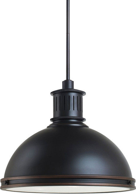 Generation Lighting 65087-715 Pratt Street Metal Modern Autumn Bronze 16" Hanging Pendant Light