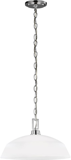 Generation Lighting 6515201EN3-05 Kerrville Modern Chrome LED Hanging Lamp