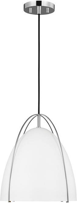 Visual Comfort Studio 6551801EN3-05 Norman Contemporary Chrome LED Pendant Lighting Fixture