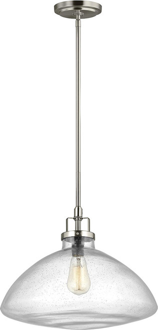 Generation Lighting 6614501-962 Belton Modern Brushed Nickel Hanging Pendant Light