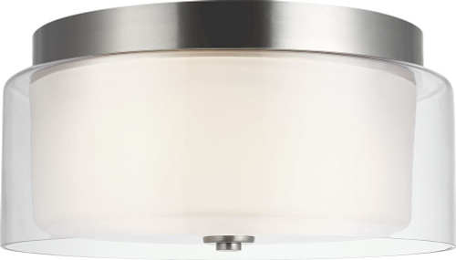 Generation Lighting 7537302EN3-962 Elmwood Park Modern Brushed Nickel LED Overhead Lighting