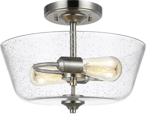 Generation Lighting 7714502-962 Belton Modern Brushed Nickel Ceiling Lighting Fixture